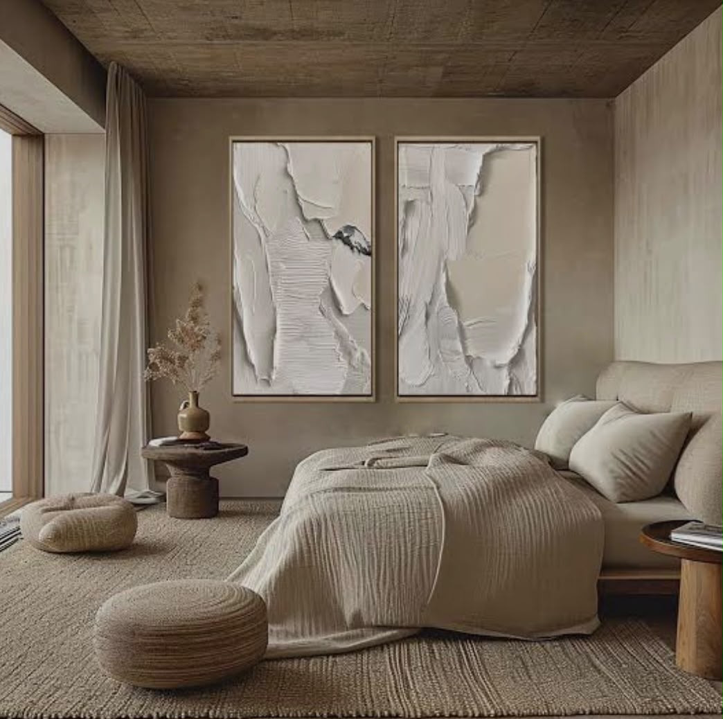 Bespoke bedroom artwork installation