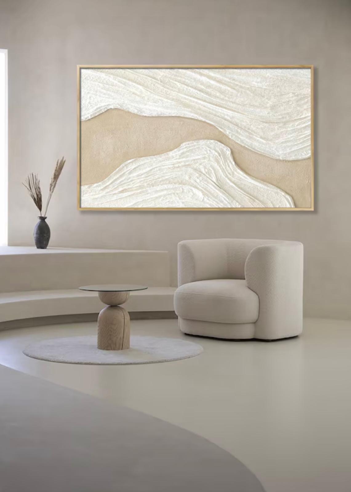 Textured mixed-media artwork